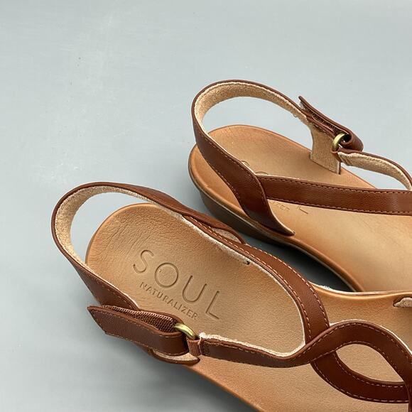 NEW Soul Naturalizer Women’s Solo Sandals Black Toffee Size 8.5M - Picture 5 of 10